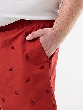 Short de bain à motif