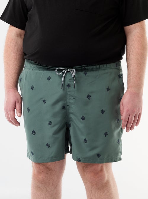 Short de bain à motif - Kiabi
