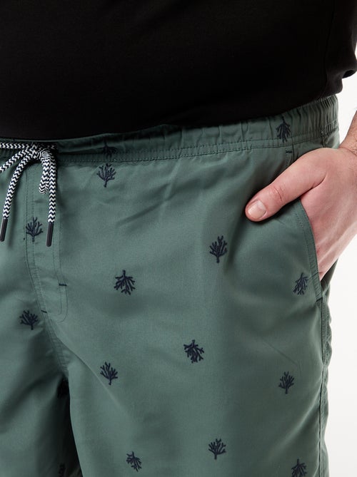 Short de bain à motif - Kiabi