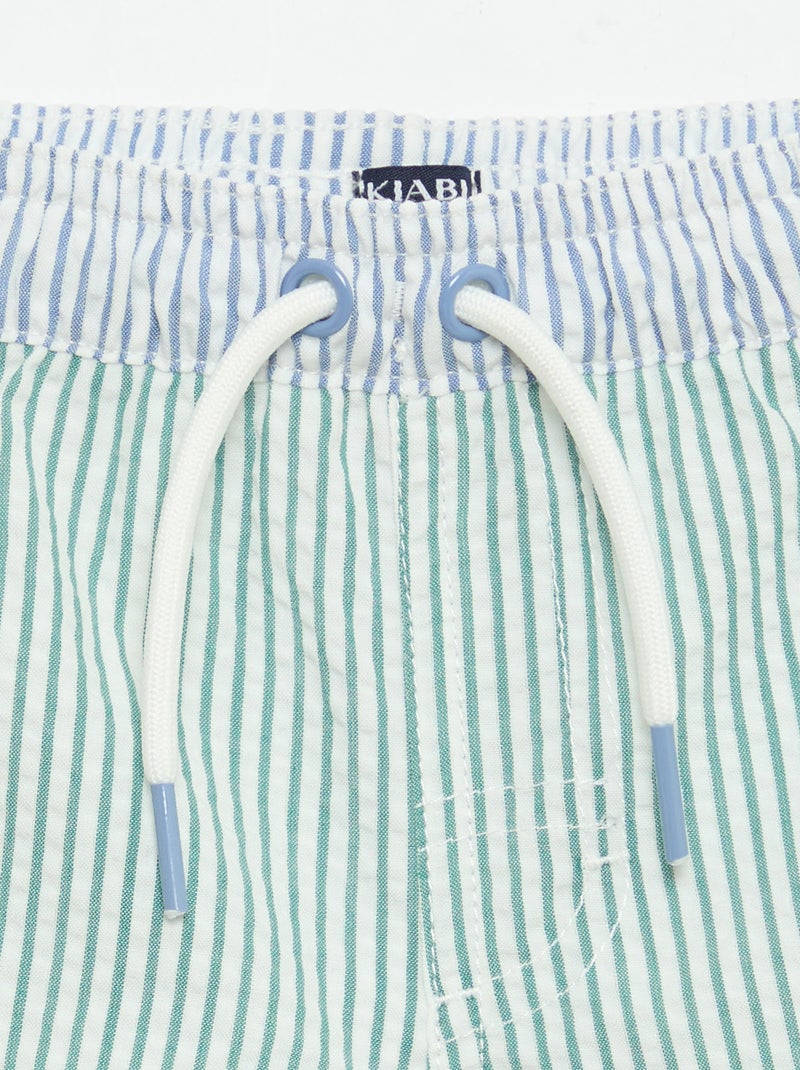 Short de bain à motif Vert - Kiabi