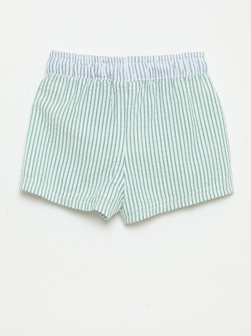 Short de bain à motif - Kiabi