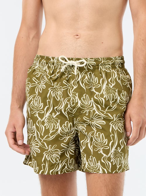 Short de bain à motif - Kiabi