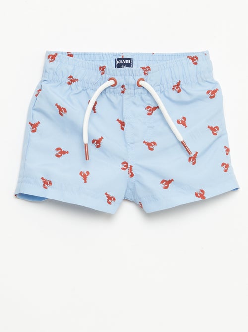 Short de bain à motifs - Kiabi