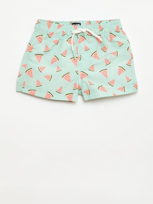 Short de bain à motifs - Kiabi