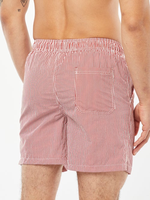Short de bain à rayures - Kiabi