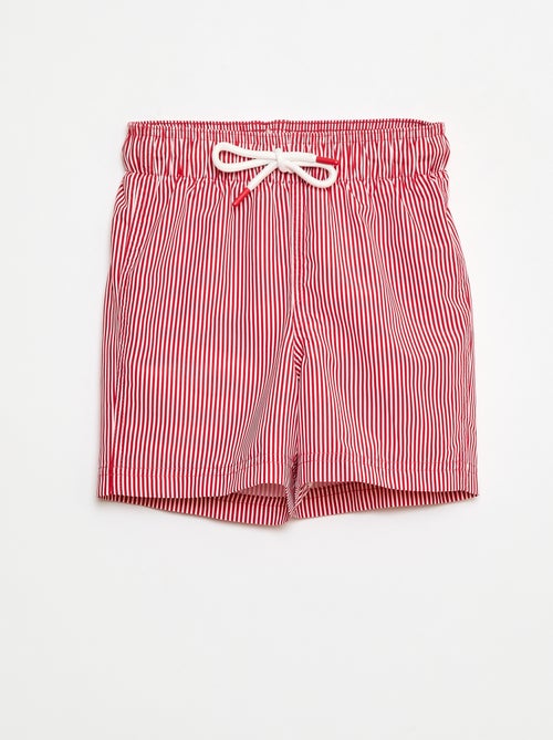 Short de bain à rayures - Kiabi