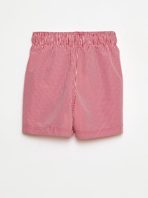 Short de bain à rayures - Kiabi