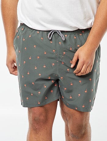 Short de bain avec motifs brodés