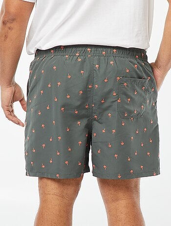 Short de bain avec motifs brodés