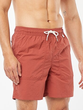 Short de bain basique intérieur rayé