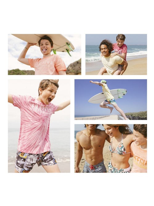 Short de bain court enfant avec doublure ecoo freegun - Kiabi Short de bain court enfant avec doublure ecoo freegun - Kiabi