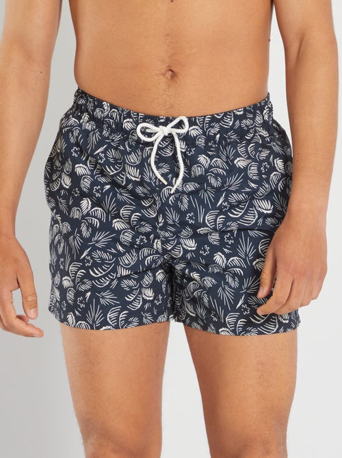 Short de bain fantaisie en microfibre - Kiabi