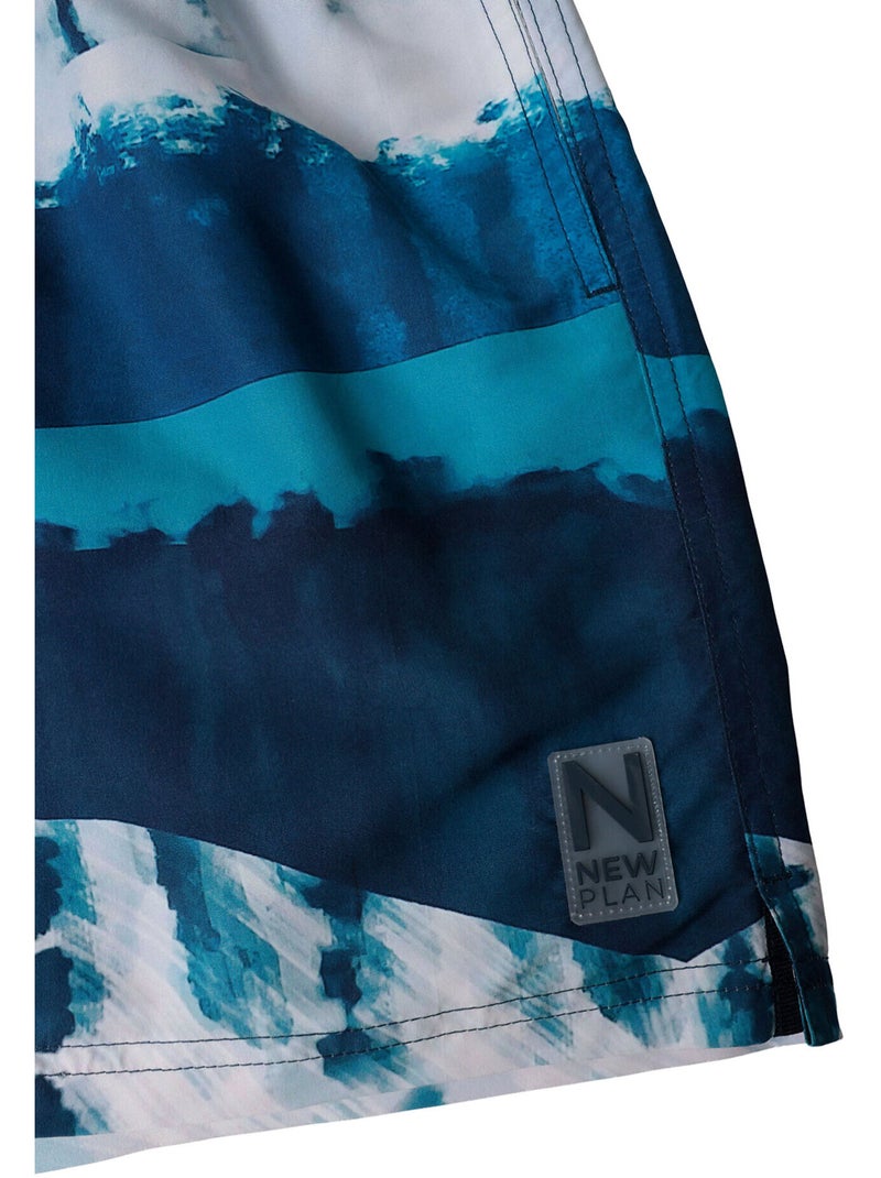 Short de bain glaciar Bleu - Kiabi