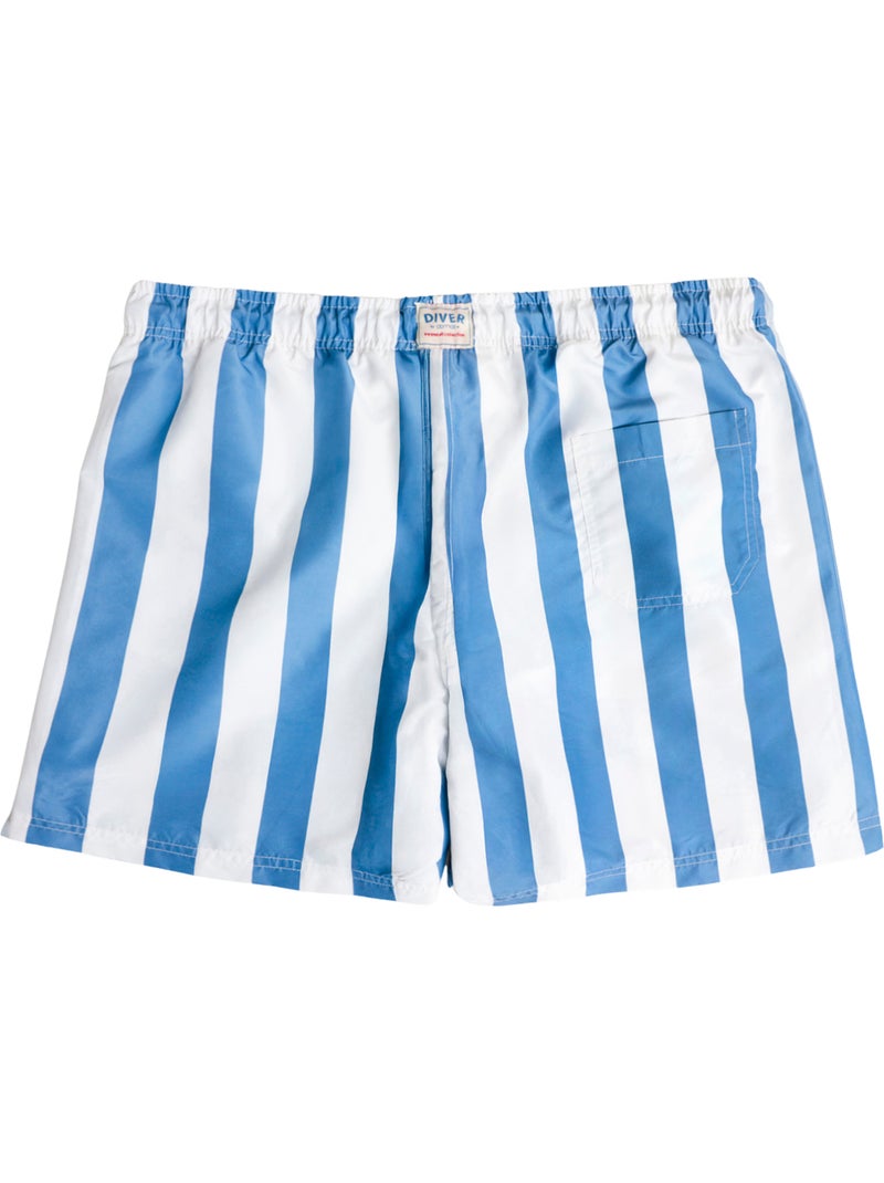 Short de bain great stripes Bleu - Kiabi