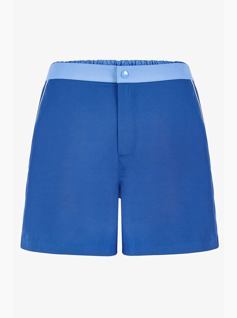 Short de bain homme à passepoil fin penti Bleu cobalt - Kiabi