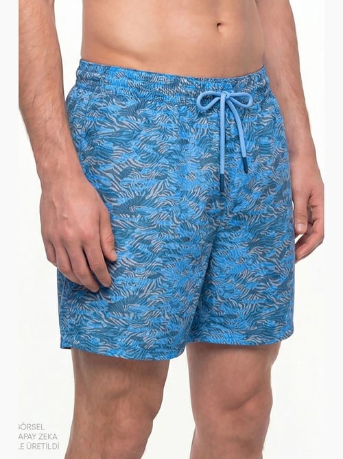 Short de bain homme ceinturé à imprimé camouflage zèbre profond penti - Kiabi Short de bain homme ceinturé à imprimé camouflage zèbre profond penti - Kiabi