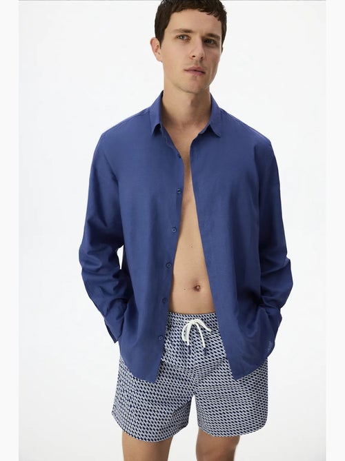 Short de bain homme countty club à motif géométrique penti - Kiabi Short de bain homme countty club à motif géométrique penti - Kiabi