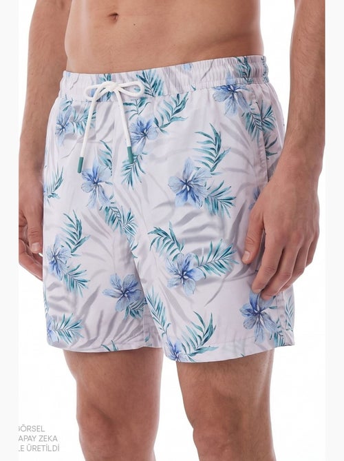 Short de bain homme fleuri penti - Kiabi Short de bain homme fleuri penti - Kiabi
