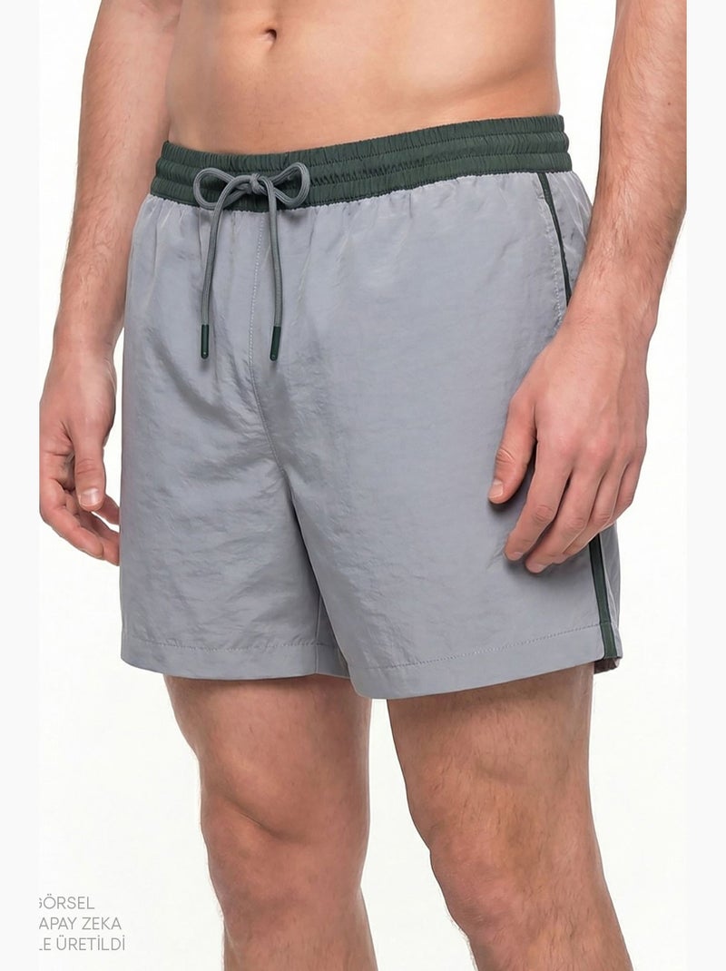 Short de bain homme lagos smoky penti Gris - Kiabi