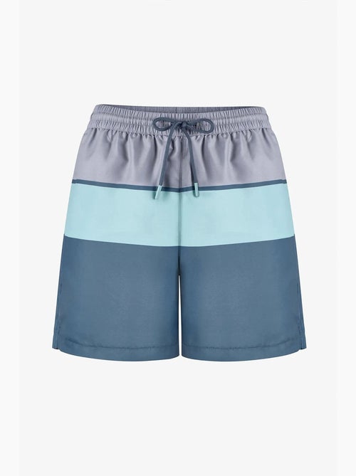Short de bain homme mindful colour block à rayures penti - Kiabi Short de bain homme mindful colour block à rayures penti - Kiabi