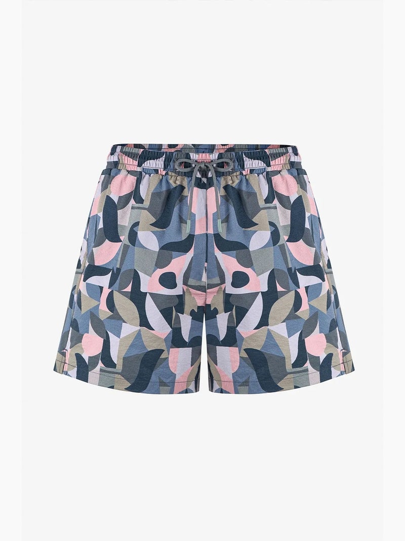 Short de bain homme mindfulness pattern penti Bleu marine - Kiabi