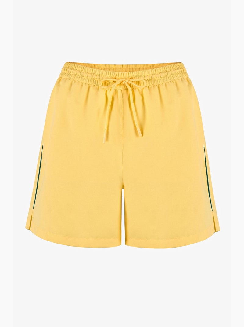 Short de bain homme opposite line penti Jaune citron - Kiabi