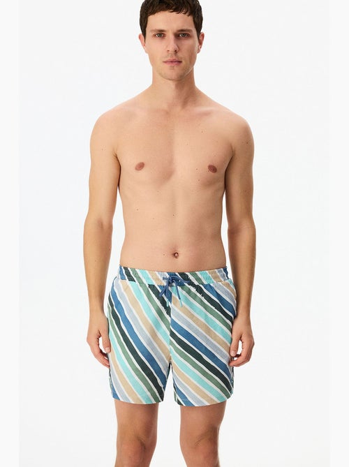 Short de bain homme rayé cros line penti - Kiabi Short de bain homme rayé cros line penti - Kiabi