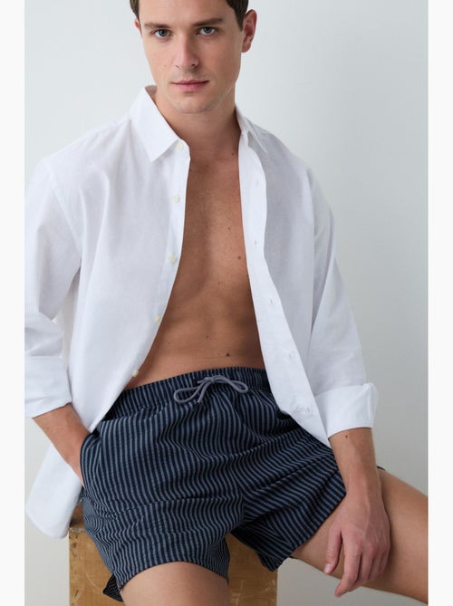 Short de bain homme rayé penti - Kiabi Short de bain homme rayé penti - Kiabi