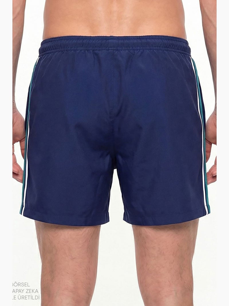 Short de bain homme retro tennis penti Bleu marine - Kiabi