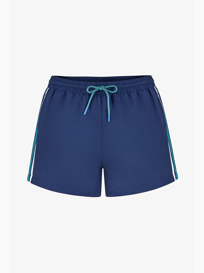 Short de bain homme retro tennis penti Bleu marine - Kiabi