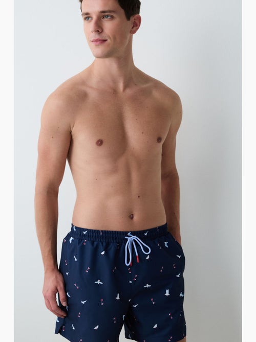 Short de bain homme seagull taille mi-haute penti - Kiabi Short de bain homme seagull taille mi-haute penti - Kiabi