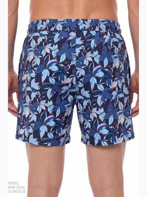 Short de bain homme surf view à motif feuilles penti - Kiabi Short de bain homme surf view à motif feuilles penti - Kiabi