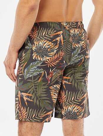 Short de bain imprimé tropical