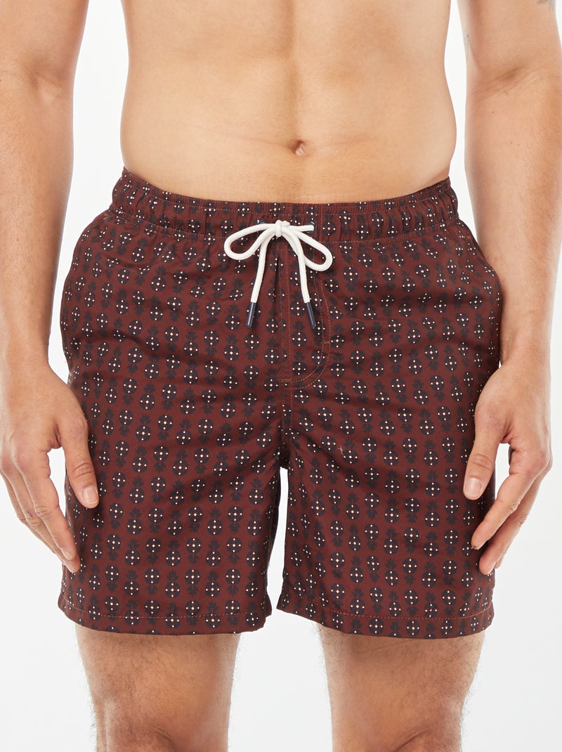 Short de bain motifs ananas VERT - Kiabi