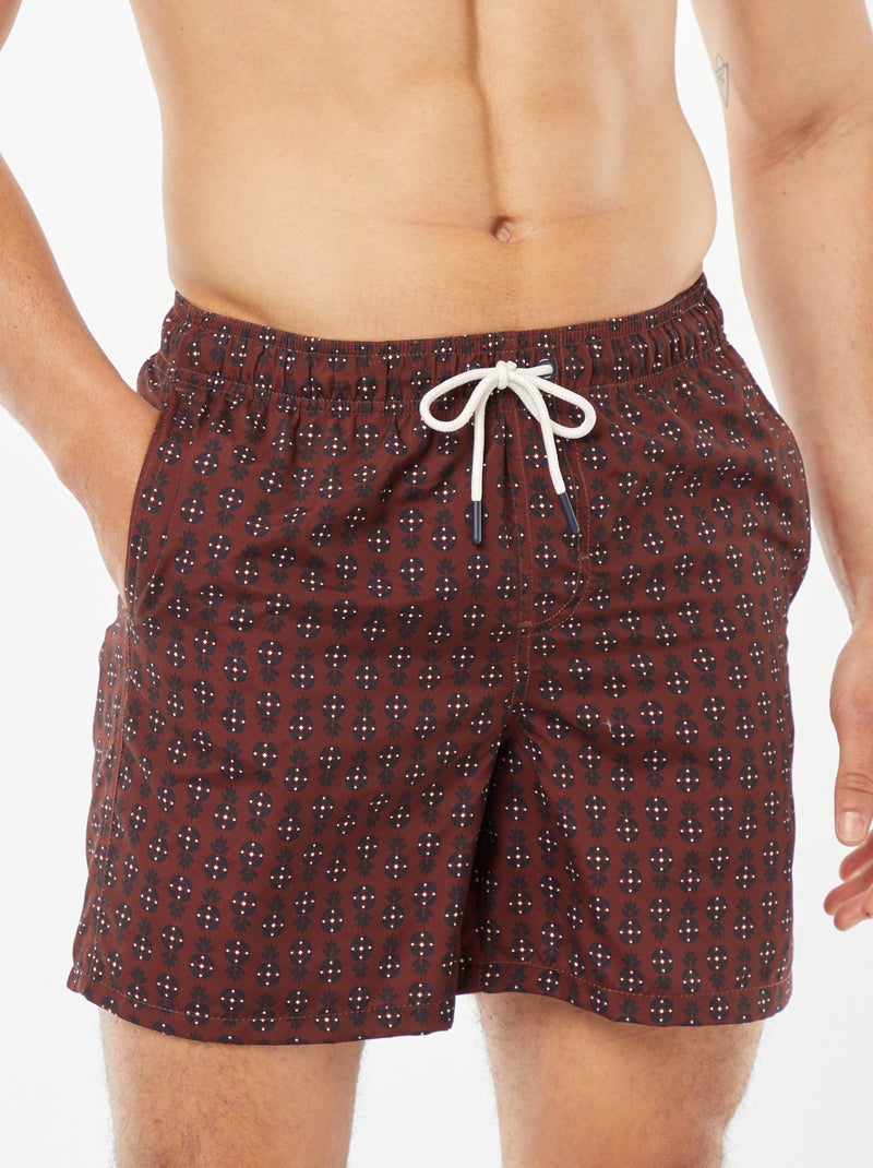Short de bain motifs ananas VERT - Kiabi