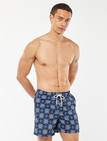 Short de bain motifs pochoirs