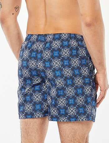 Short de bain motifs pochoirs