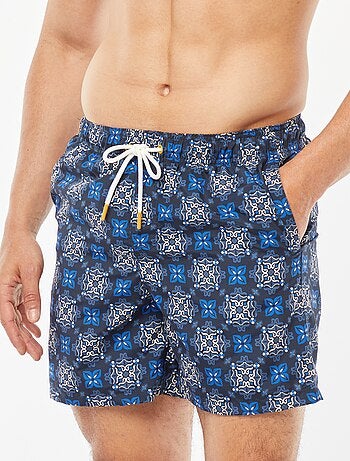 Short de bain motifs pochoirs