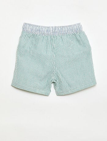 Short de bain rayé avec cordons de serrage