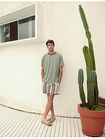 Short de bain rayé, MO Fashion