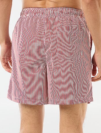 Short de bain rayé