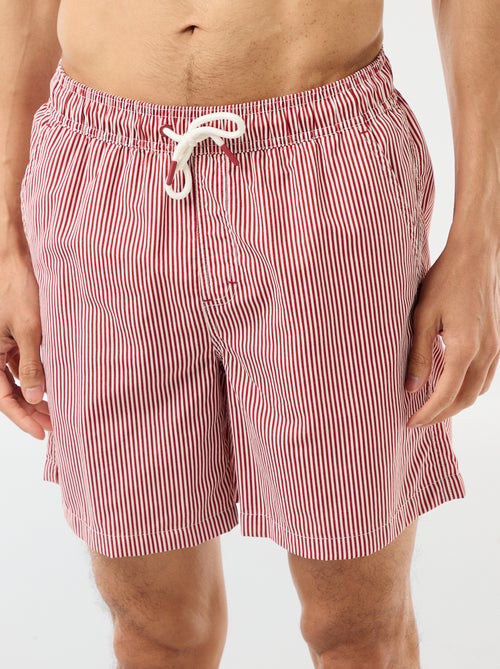 Short de bain rayé - Kiabi