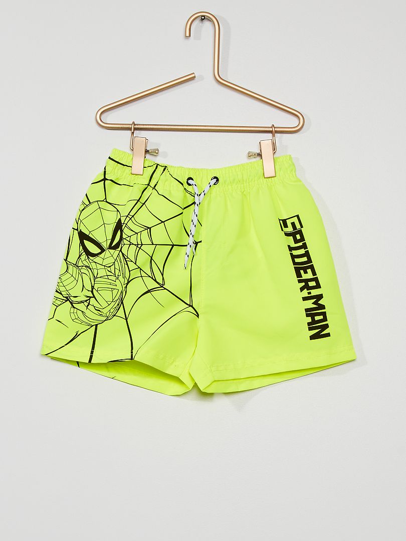 Short de bain 'Spider-Man' jaune - Kiabi