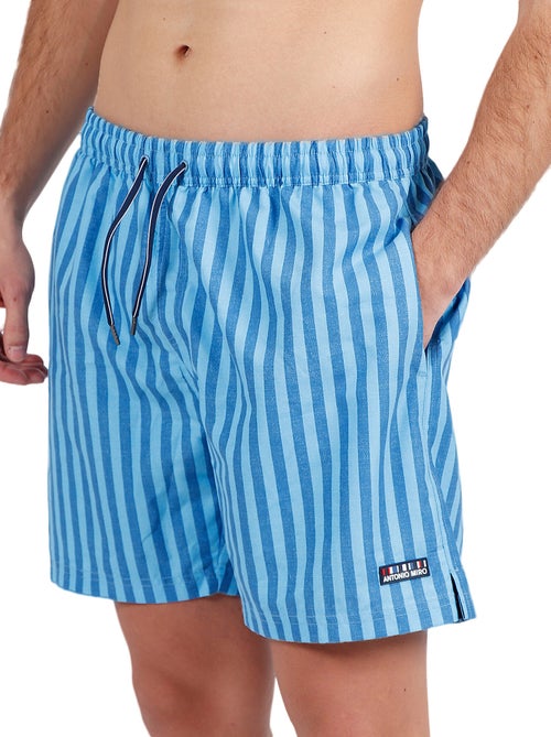 Short de bain stripes antonio miro bleu - Kiabi Short de bain stripes antonio miro bleu - Kiabi