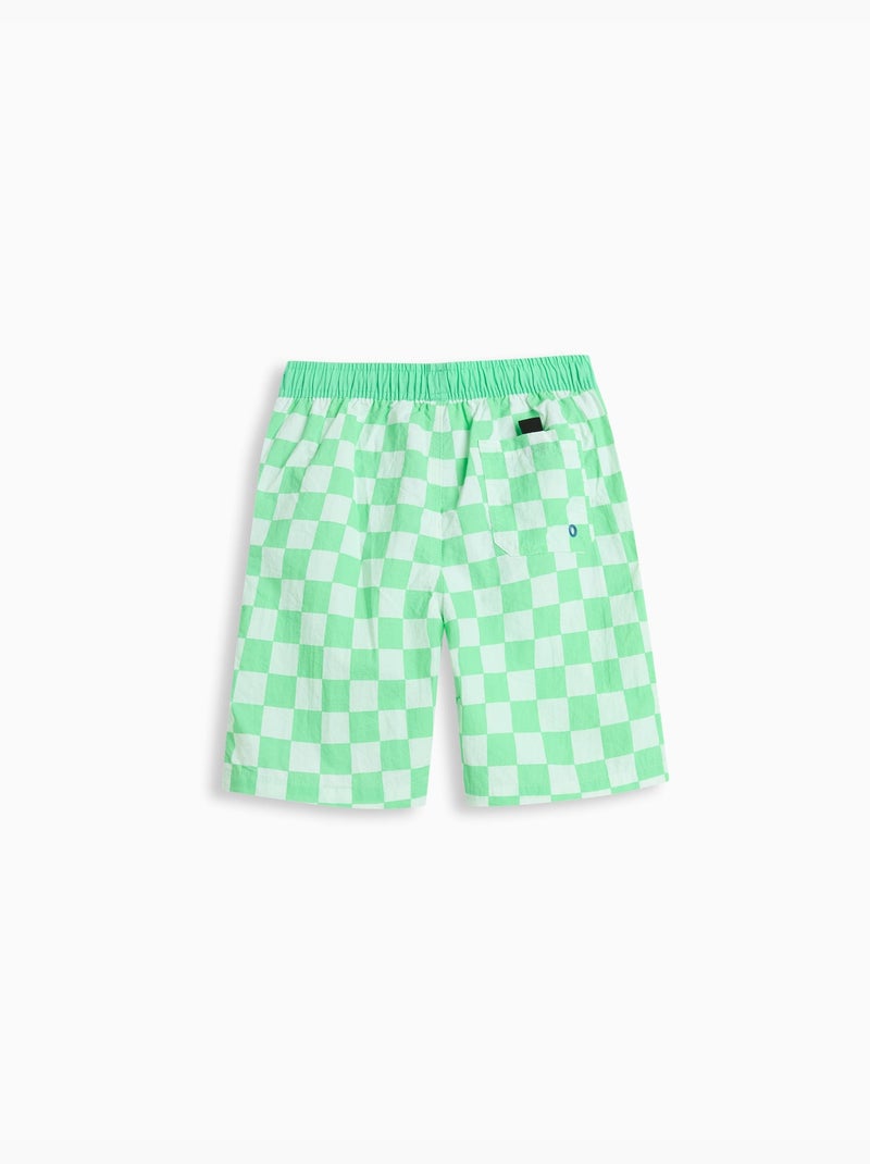 Short de bain style boardshort, MO Fashion Vert - Kiabi