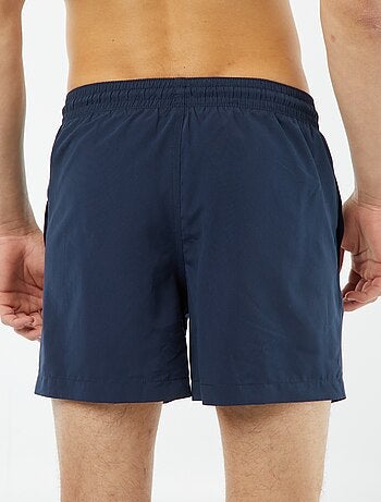 Short de bain uni avec cordons