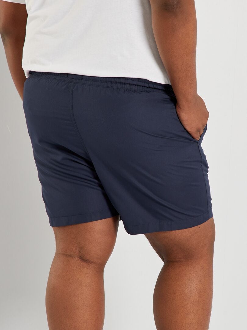 Short de bain uni bleu marine - Kiabi