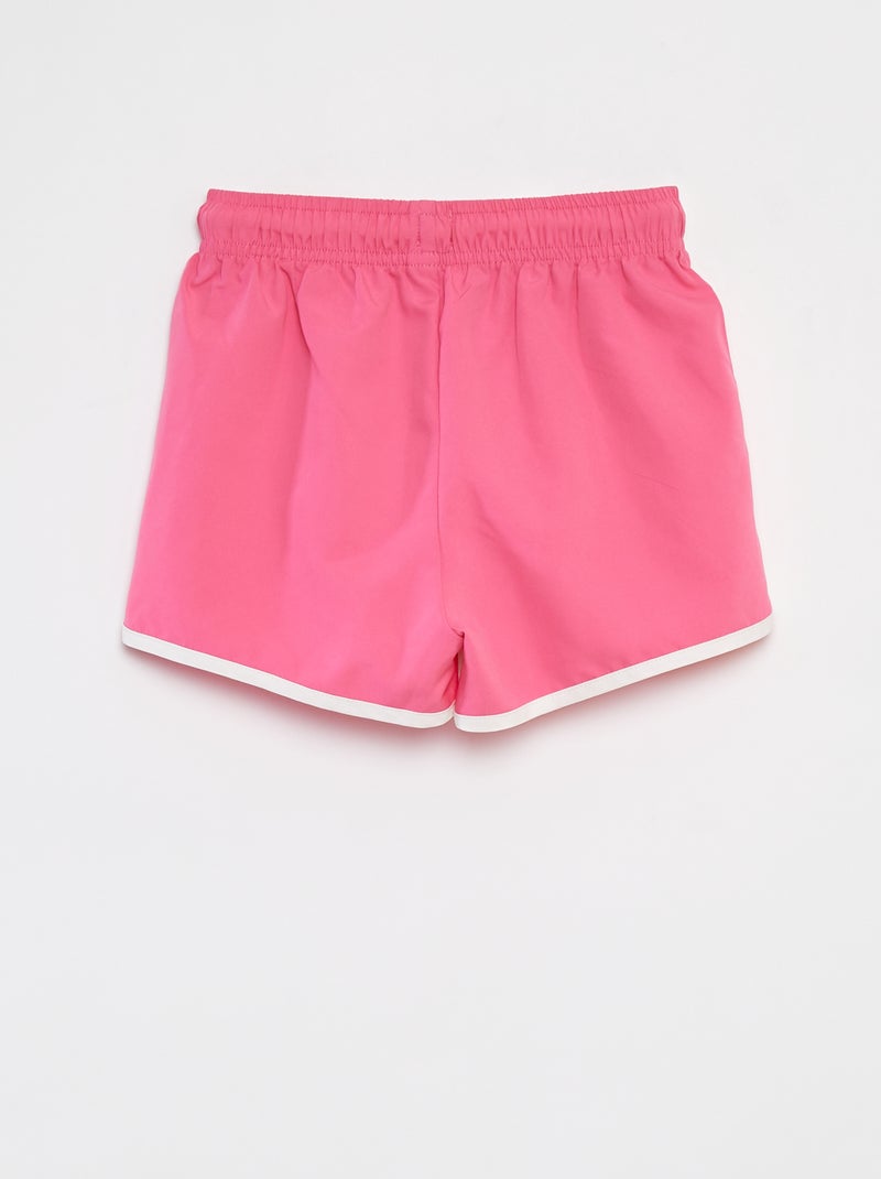 Short de bain uni rose - Kiabi