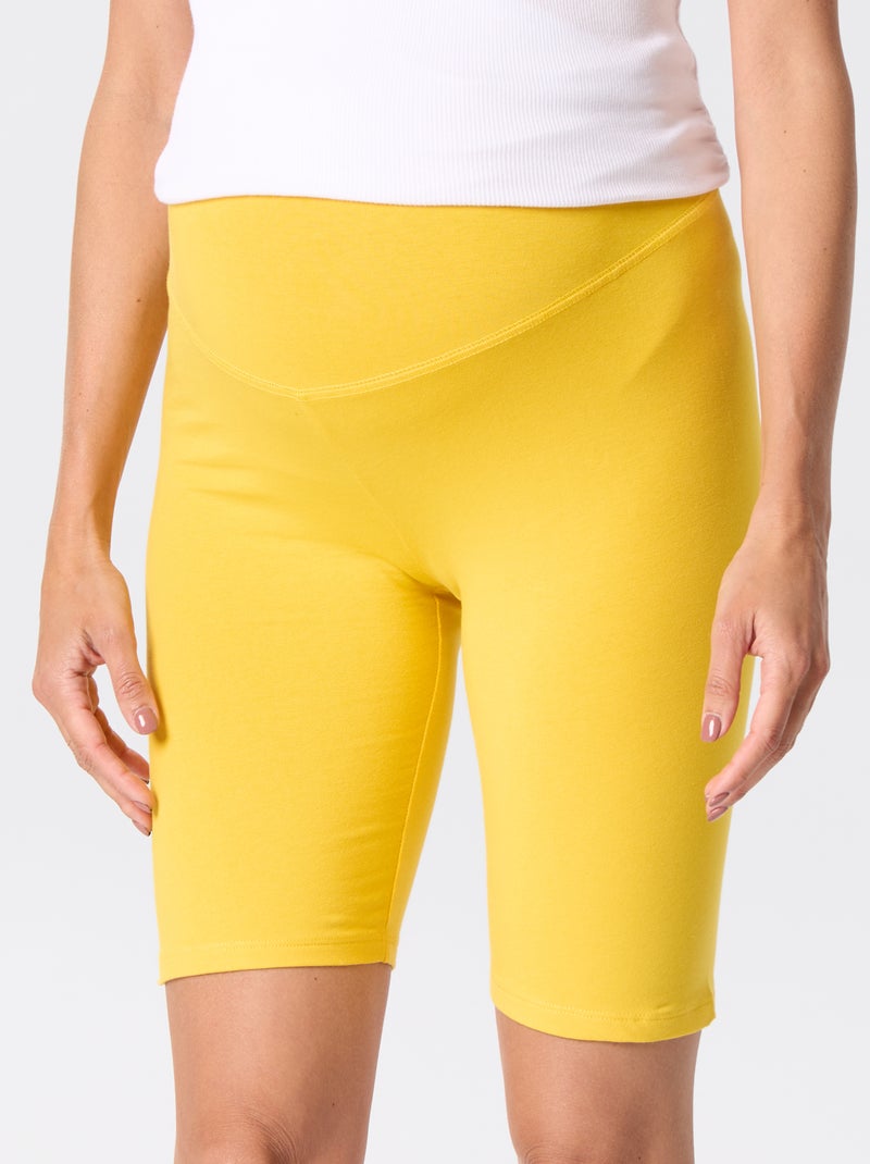 Short de cycliste de grossesse Jaune - Kiabi