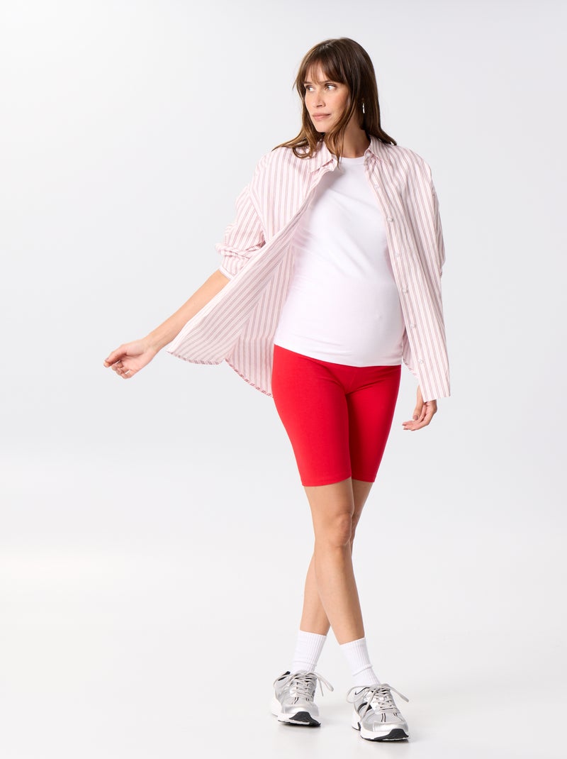Short de cycliste de grossesse Rouge - Kiabi